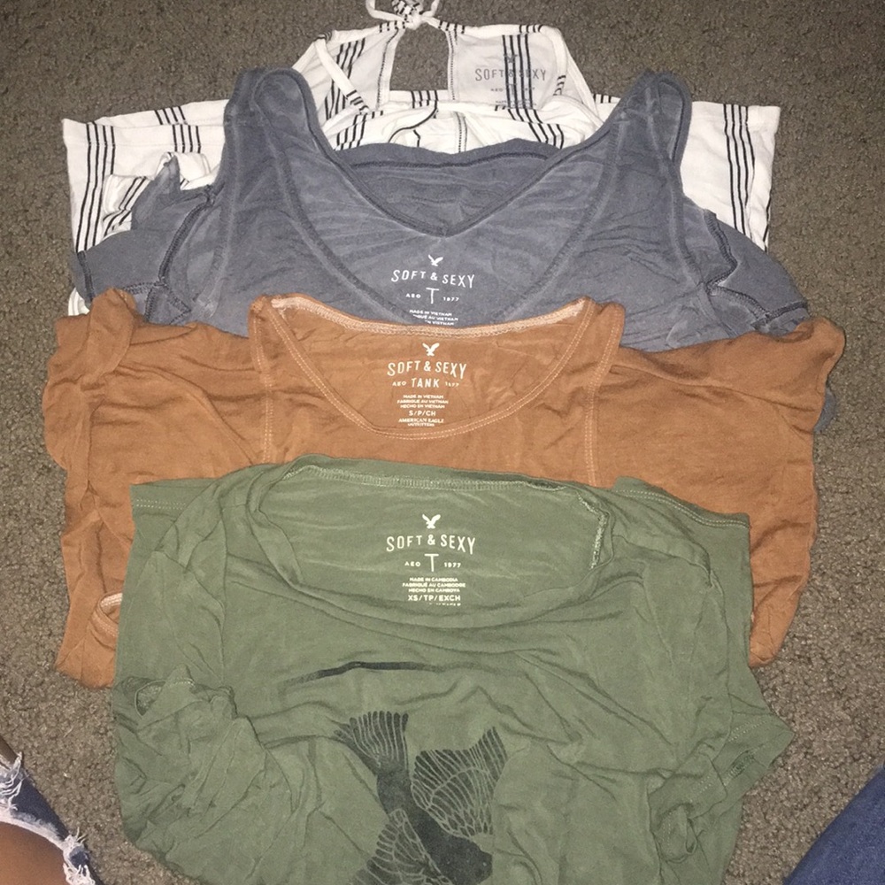 American Eagle Soft&Sexy collection tees BUNDLE!